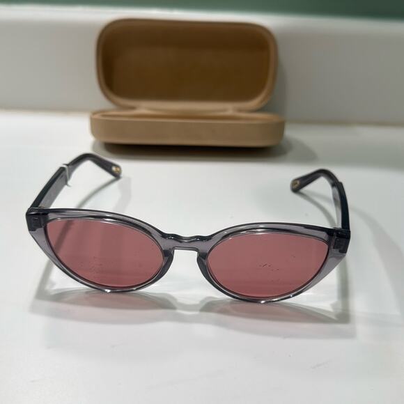 Chloe Willow 55 mm Cat Eye Sunglasses Black with purple lenses - Picture 2 of 10